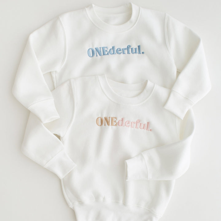 Onederful Birthday Sweatshirt - Embroidery