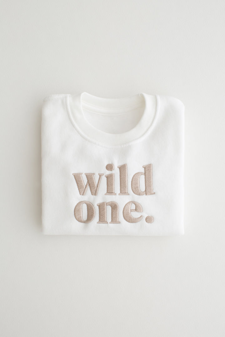 Wild One Birthday Sweatshirt - Embroidery