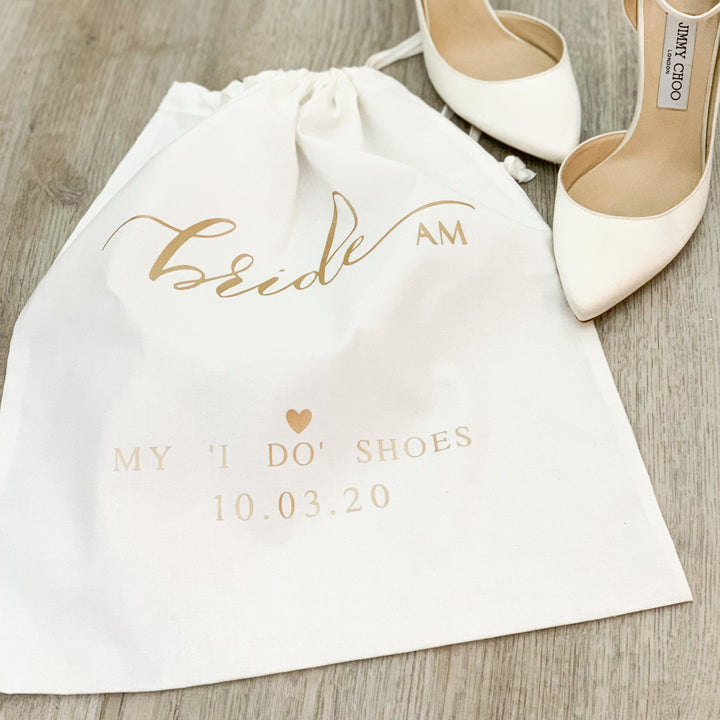 Bride shoe bag - Print