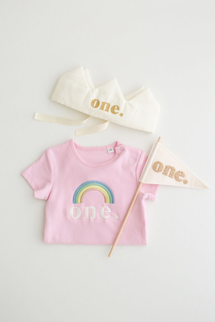 Birthday Rainbow Signature Baby Bodysuit
