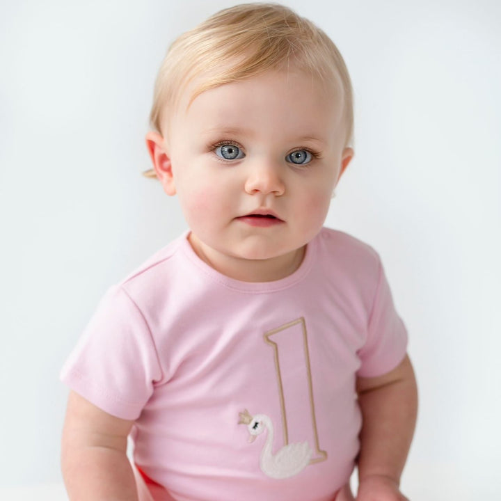 Birthday Swan Signature Baby Bodysuit