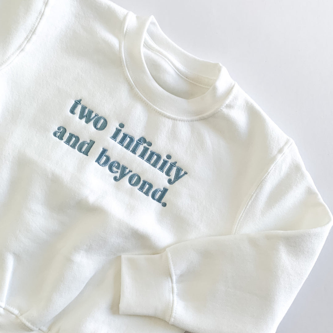 Two Infinity Birthday Sweatshirt - Embroidery