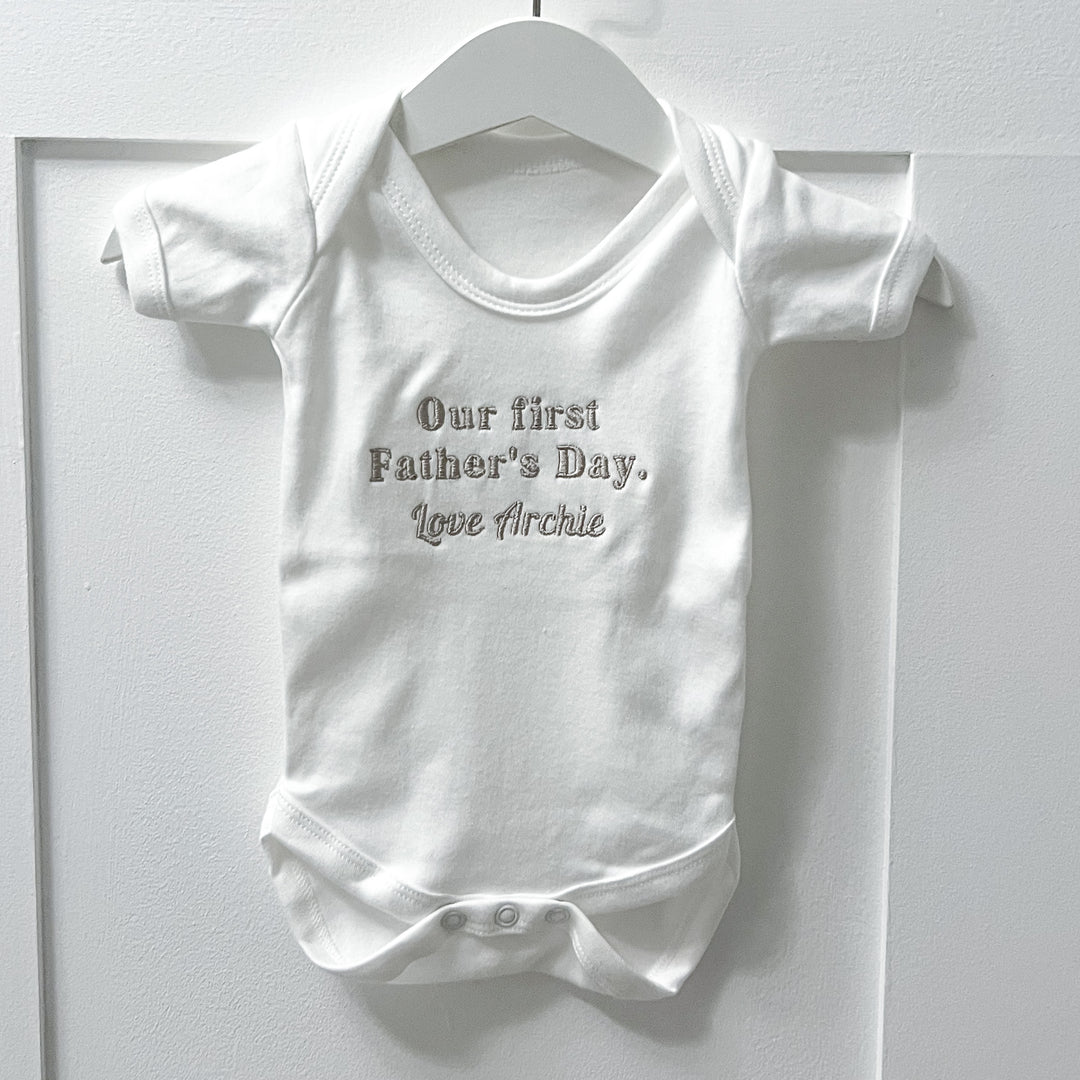 1st Father's Day Babygrow