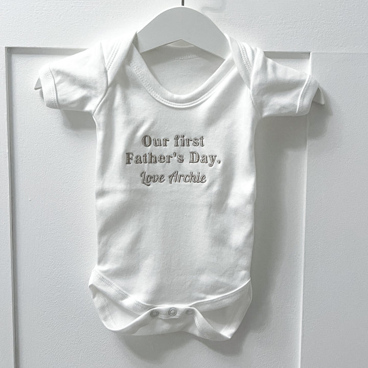 1st Father's Day Babygrow