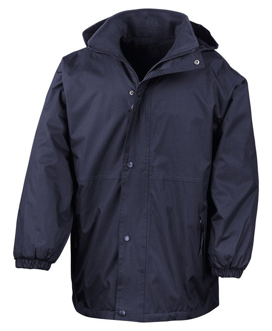Fleece lined Coat - Embroidered