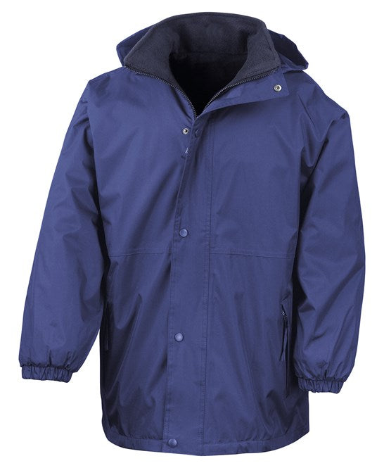 Fleece lined Coat - Embroidered